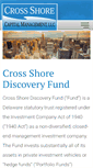 Mobile Screenshot of crossshorefunds.com